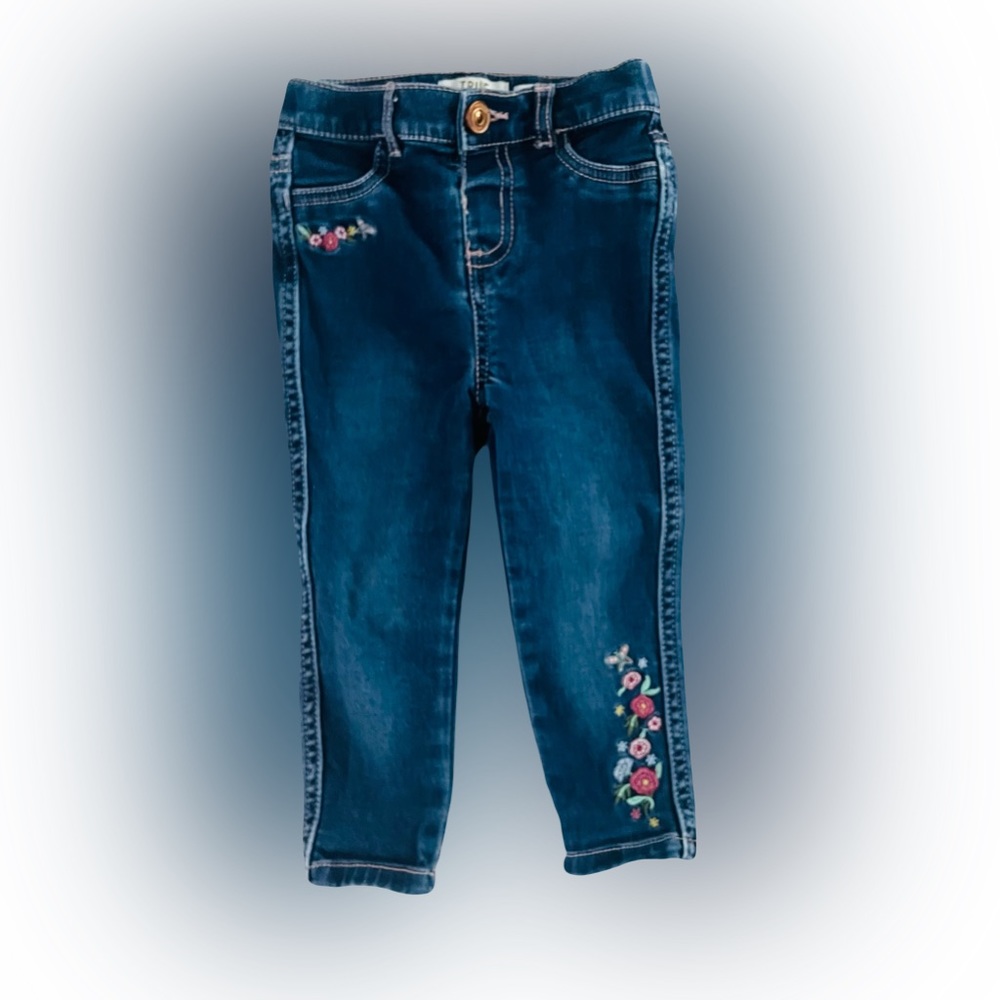 True Craft Embroidered Skinny Jeans 18 Months